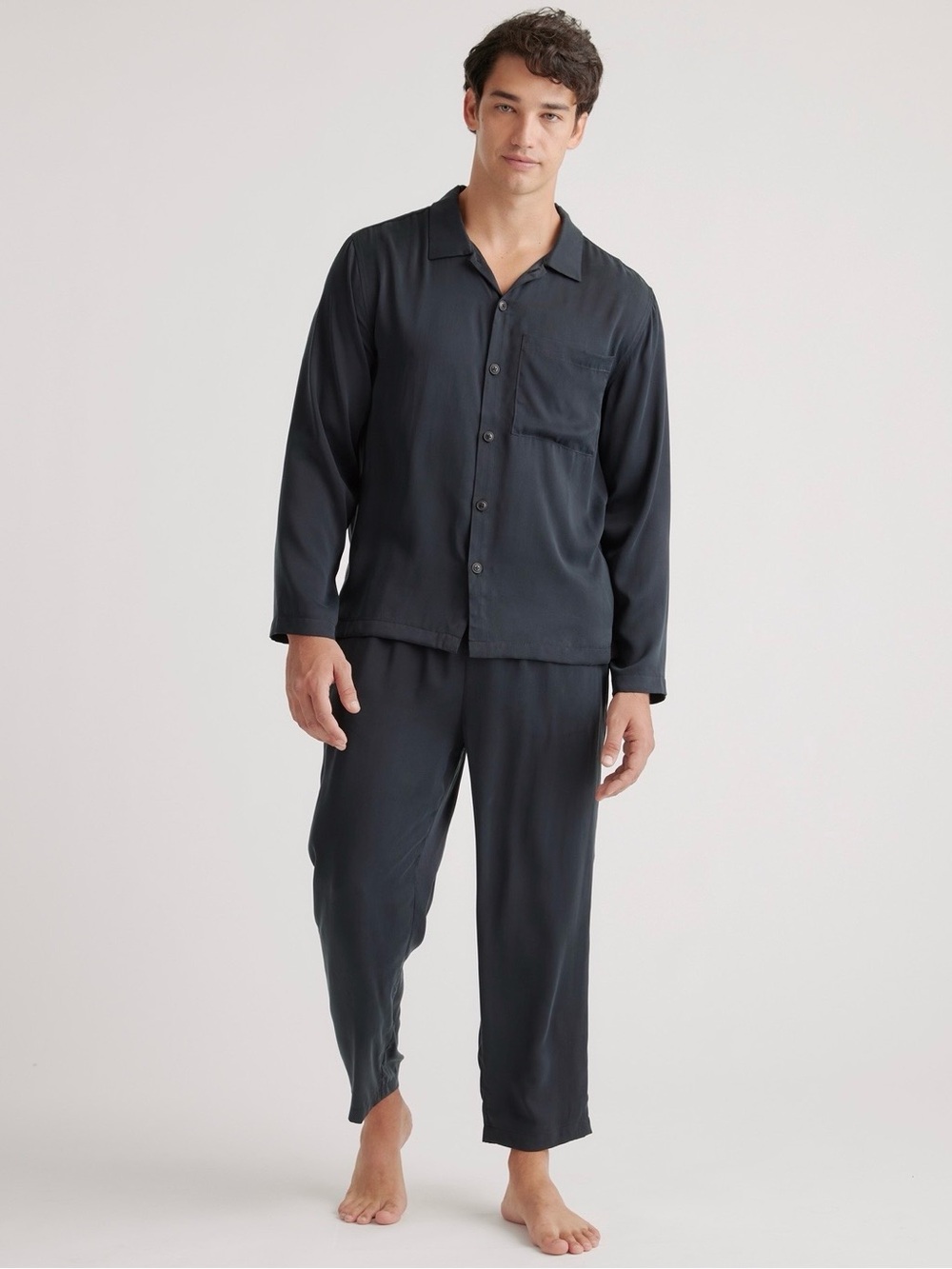 Quince | Men's 100% Washable Silk Button Down Shirt ~ Medium